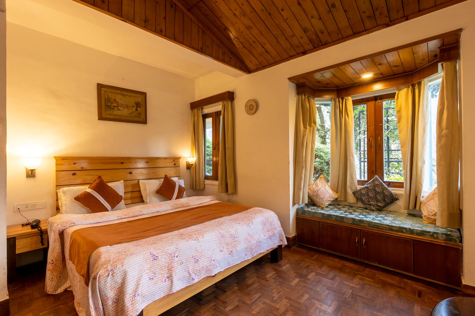 Magnolia A elevated comfort premium bedroom at The Hive Cottage Nainital