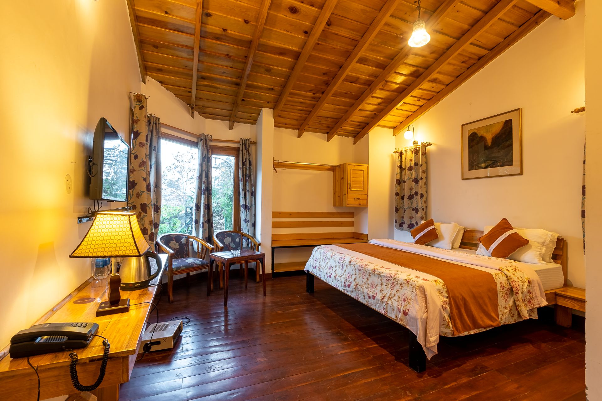 Magnolia C harmonious natural luxury bedroom at The Hive Cottage Nainital